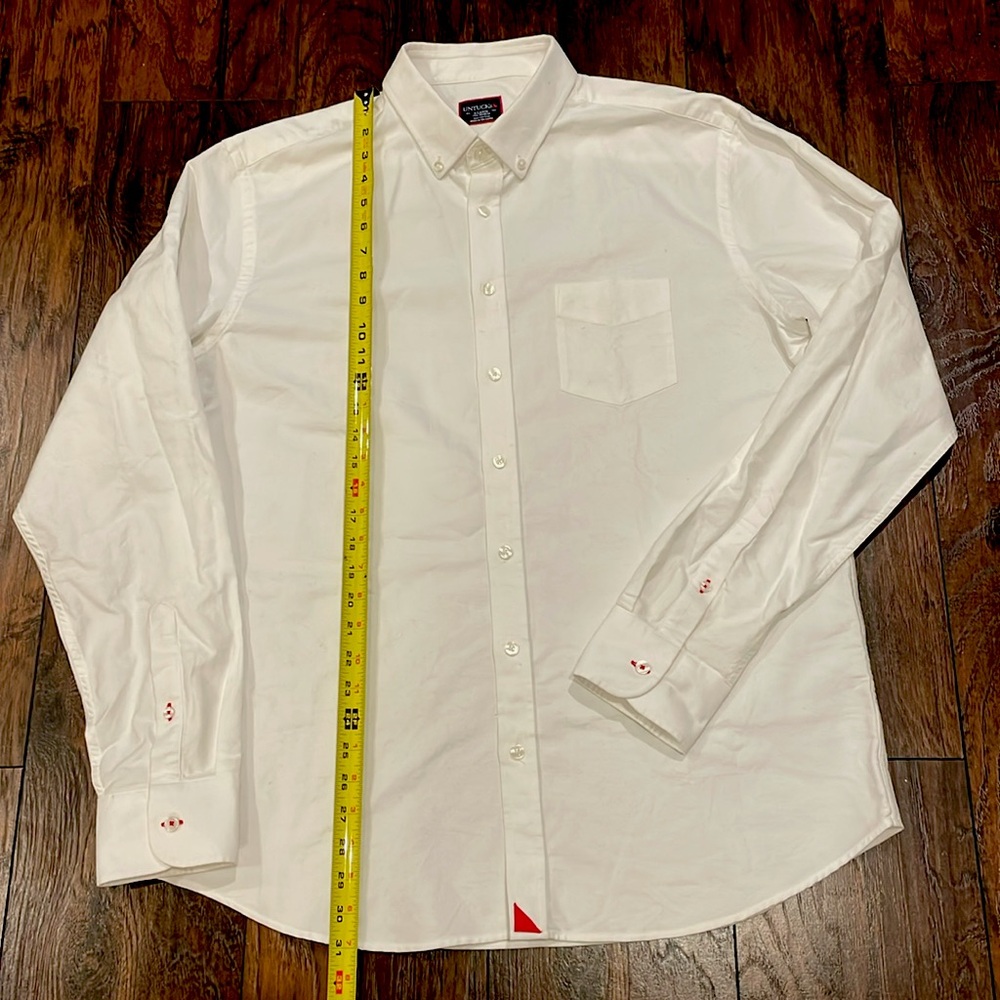 White cotton button down shirt
